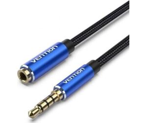 Cable Audio Estereo Jack 3.5/m Jack 3.5/h 5 M Azul Vention