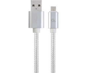 Cable Usb  Gembird Trenzado Algod?n Conectores Met?licos, 1,8 M