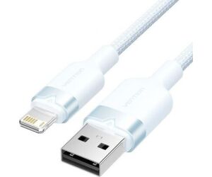 Cable 2.0 Usb A Lightning Trenzado 2 M Azul Vention