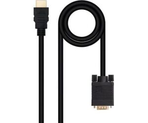 Nanocable Conversor HDMI a VGA M-M, 1.8 m Negro