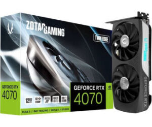 Vga Zotac Rtx 4070 Twin Edge Oc,nv,rtx4070,gddr6,12gb,192bit,hdmi+3dp,2 Ventiladores (zt-d40740h-10m)