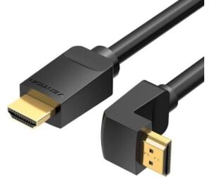 Cable HDMI 2.0 4K Acodado Vention AAQBI/ HDMI Macho - HDMI Macho/ 3m/ Negro