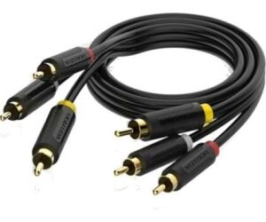 Cable Estreo Vention BCABH/ 3x RCA Macho - 3x RCA Macho/ 2m/ Negro