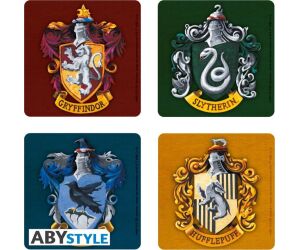 Set 4 posavasos harry potter -  casas