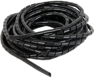 Cable Gembird 12mm Spiral Wrap 10m Negro