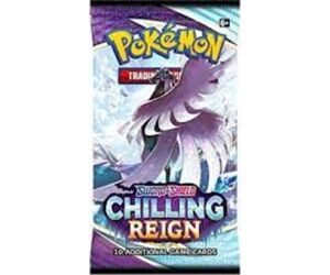 Juego de cartas sobre individual pokemon booster pack espada y escudo chilling reign ingles