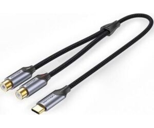 Cable Estreo Vention BBEBH/ Jack 6.5 Macho - XLR Hembra/ 2m/ Negro