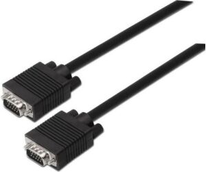 Cable SVGA Aisens A113-0069/ VGA Macho - VGA Macho/ Hasta 3W/ 10Mbps/ 3m/ Negro