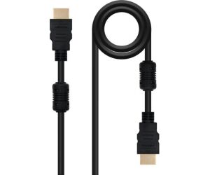 Cable Hdmi V1.4 (alta Velocidad/hec) Ferrita Tipo A/m-a/m Negro 5m Nanocable