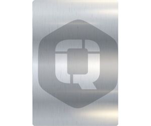 Lamina trasera de personalizacion qcharx metal