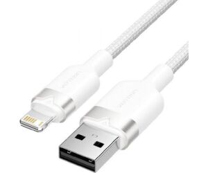 Cable 2.0 Usb A Lightning Trenzado 2 M Blanco Vention