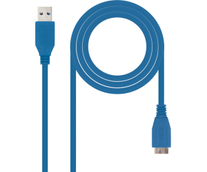 Cable Conexion Usb-micro Usb 3.0 Tipo M-m Azul 2m Nanocable