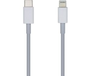 Cable USB 2.0 Tipo-C Lightning Aisens A102-0442/ Lightning Macho - USB Tipo-C Macho/ 1m/ Blanco