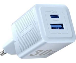 Cargador Gan de Pared Vention FEQL0-EU/ 1xUSB Tipo-C/ 1xUSB/ 30W