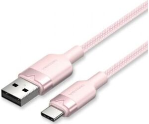 Cable Usb-c A Usb-a Trenzado 2 M Rosa Vention