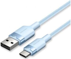 Cable Usb-c A Usb-a Trenzado 2 M Azul Vention