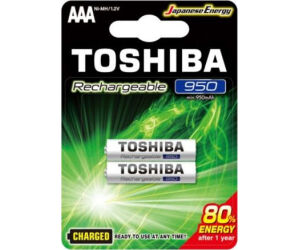 Pack de 2 Pilas AAA Toshiba Rechargeable/ 1.2V/ Recargables