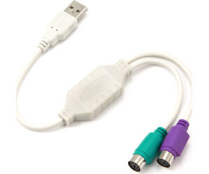 CABLE ADAPTADOR GEMBIRD USB MACHO A 2x  PS2 HEMBRA BLANCO