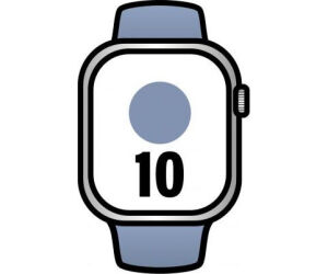 Apple Watch Series 10/ GPS/ Cellular/ 46mm/ Caja de Aluminio / Correa Deportiva Azul Denim M/L