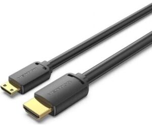 Cable HDMI 4K Vention AGHBH/ HDMI Macho - Mini HDMI Macho/ 2m/ Negro