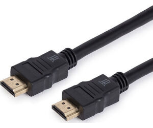 Cable Maillon Basic Hdmi Dorado Conector High Speed  Bc Negro 1.8m