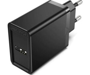 Cargador Pared 12w Usb-a 2.4a Negro Vention