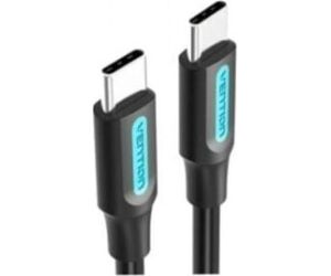 Cable USB 2.0 Tipo-C Vention COSBG/ USB Tipo-C Macho - USB Tipo-C Macho/ Hasta 60W/ 480Mbps/ 1.5m/ Negro