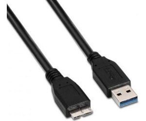 Cable USB 3.0 Aisens A105-0044/ USB Macho - MicroUSB Macho/ Hasta 9W/ 625Mbps/ 2m/ Negro