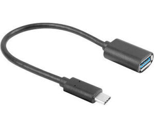 Adaptador Usb Lanberg Usb-c M 3.1 A Usb-a H 15cm Otg Negro