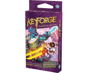 Juego de mesa keyforge mundos en colision mazo pegi 14