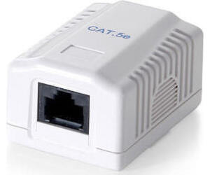 Roseta de superficie equip cat 6 utp 1 puerto hembra rj45