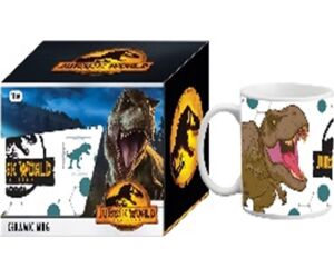 Taza gb eye ceramica jurrasic world en caja regalo