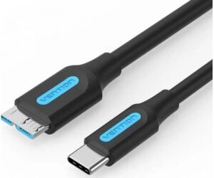 Cable Usb 3.0 Microusb/m Usb-c/m 1 M Negro Vention