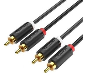 Cable Estreo Vention BCMBH/ 2x RCA Macho - 2x RCA Macho/ 2m/ Negro