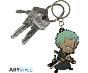 Llavero pvc abystyle one piece zoro super deformed