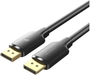 Cable Vention HAKBF/ DisplayPort Macho - DisplayPort 4K Macho/ 1m/ Negro