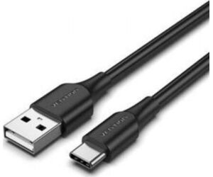 Cable USB 2.0 Tipo-C Vention CTHBI/ USB Tipo-C Macho - USB Macho/ Hasta 60W/ 480Mbps/ 3m/ Negro