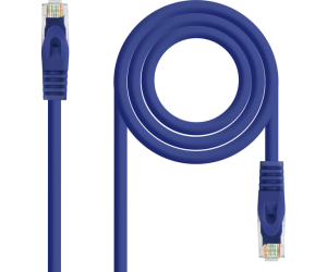 Cable De Red Latiguillo Rj45 Utp Cat6a Awg24 3 M Azul Nanocable