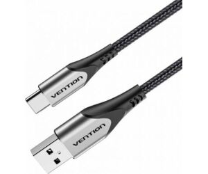 Cable USB 2.0 Tipo-C Vention CODHH/ USB Macho - USB Tipo-C Macho/ Hasta 60W/ 480Mbps/ 2m/ Gris