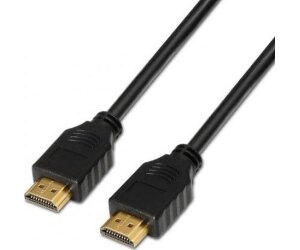 Cable HDMI 1.4 Aisens A119-0095/ HDMI Macho - HDMI Macho/ Hasta 10W/ 720Mbps/ 3m/ Negro