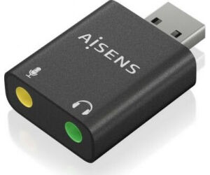 Tarjeta de Sonido Aisens A106-0768/ USB Macho - 2x Jack 3.5 Hembra