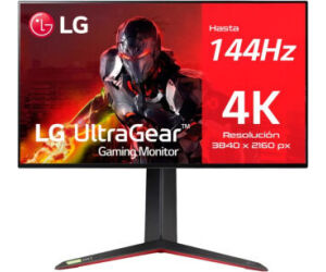 Monitor Gaming LG UltraGear 27GP95RP-B 27"/ 4K/ 1ms/ 160Hz/ IPS/ Regulable en altura/ Negro