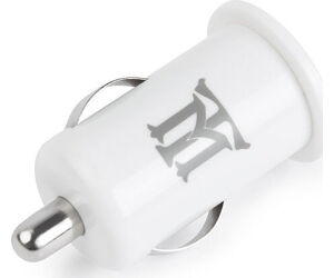 Cargador Usb Maillon Coche Basic 2,1a Blanco 1 Conector