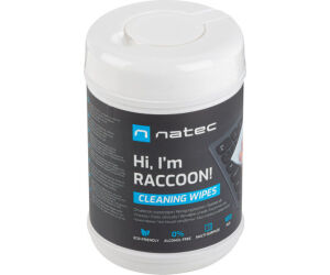 Toallitas Limpiadoras Natec Racoon 10x10 Cm Pack 100 Uds