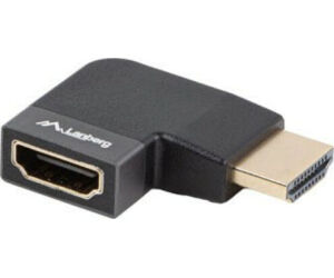 Adaptador 8k Lanberg Hdmi(m) A Hdmi(h) Angulo Derecha Aluminio Plata