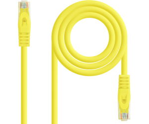 Cable De Red Latiguillo Rj45 Utp Cat6a Awg24 2 M Amarillo Nanocable