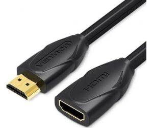 Cable Alargador HDMI Vention VAA-B06-B150/ HDMI Macho - HDMI Hembra/ 1.5m/ Negro