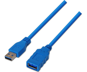 Nanocable Cable USB 3.0, A/M-A/H, Azul, 1 m