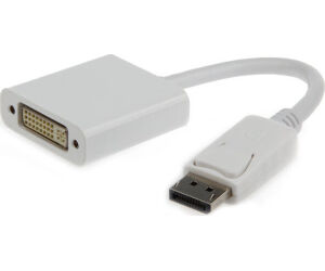 Cable Adaptador Gembird Displayport A Dvi Macho Hembra Blanco