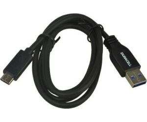 Cable USB 3.0 Tipo-C Duracell USB5031A/ USB Tipo-C Macho - USB Macho/ 1m/ Negro